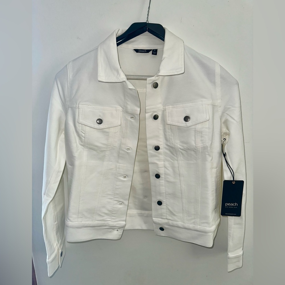 Brand new white denim jacket